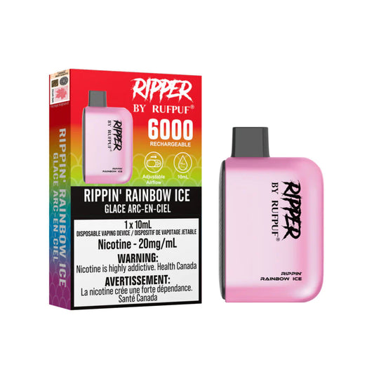 RUFPUF RIPPER 6000 DISPOSABLE - RIPPIN' RAINBOW ICE