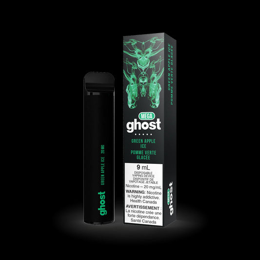 GHOST MEGA DISPOSABLE - GREEN APPLE ICE