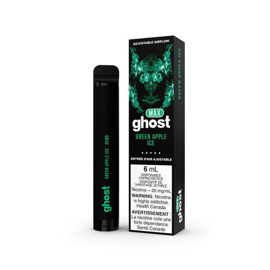 GHOST MAX DISPOSABLE - GREEN APPLE ICE