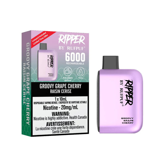 RUFPUF RIPPER 6000 DISPOSABLE - GROOVY GRAPE CHERRY