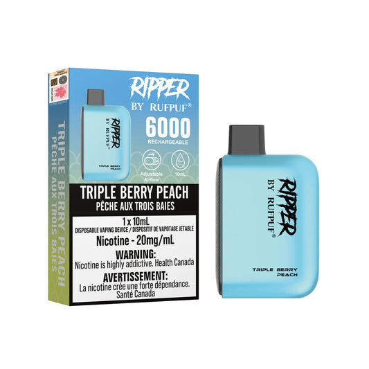RUFPUF RIPPER 6000 DISPOSABLE - TRIPLE BERRY PEACH