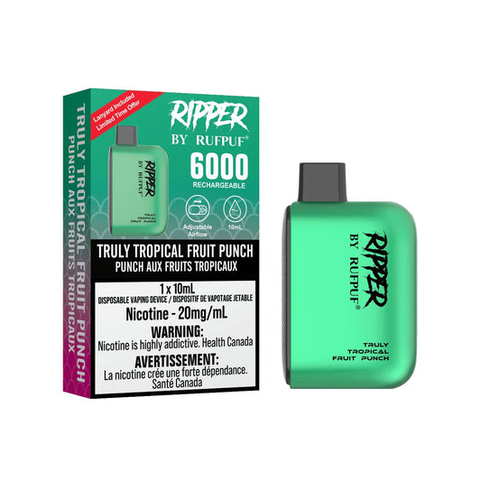 RUFPUF RIPPER 6000 DISPOSABLE - TRULY TROPICAL FRUIT PUNCH