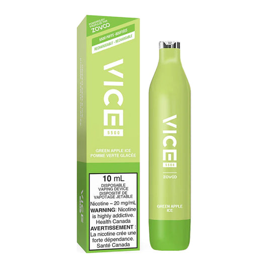 VICE 5500 DISPOSABLE - GREEN APPLE ICE