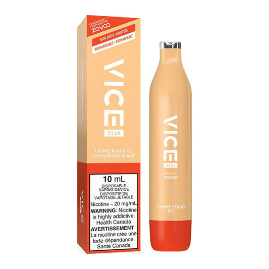 VICE 5500 DISPOSABLE - LYCHEE PEACH ICE